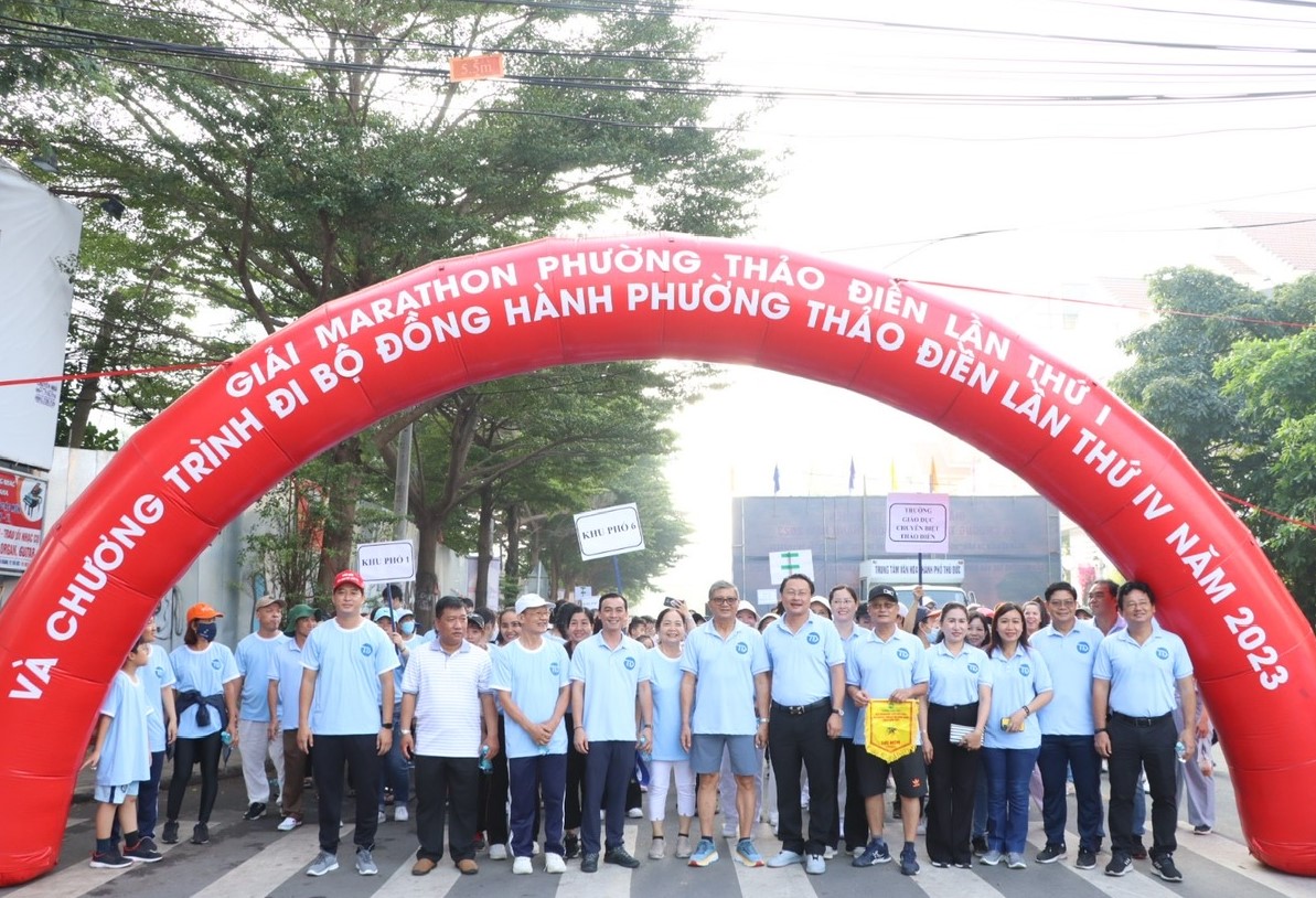 Hơn 200 sinh viên 6789betting
 tham gia giải Marathon phường Thảo Điền lần thứ I