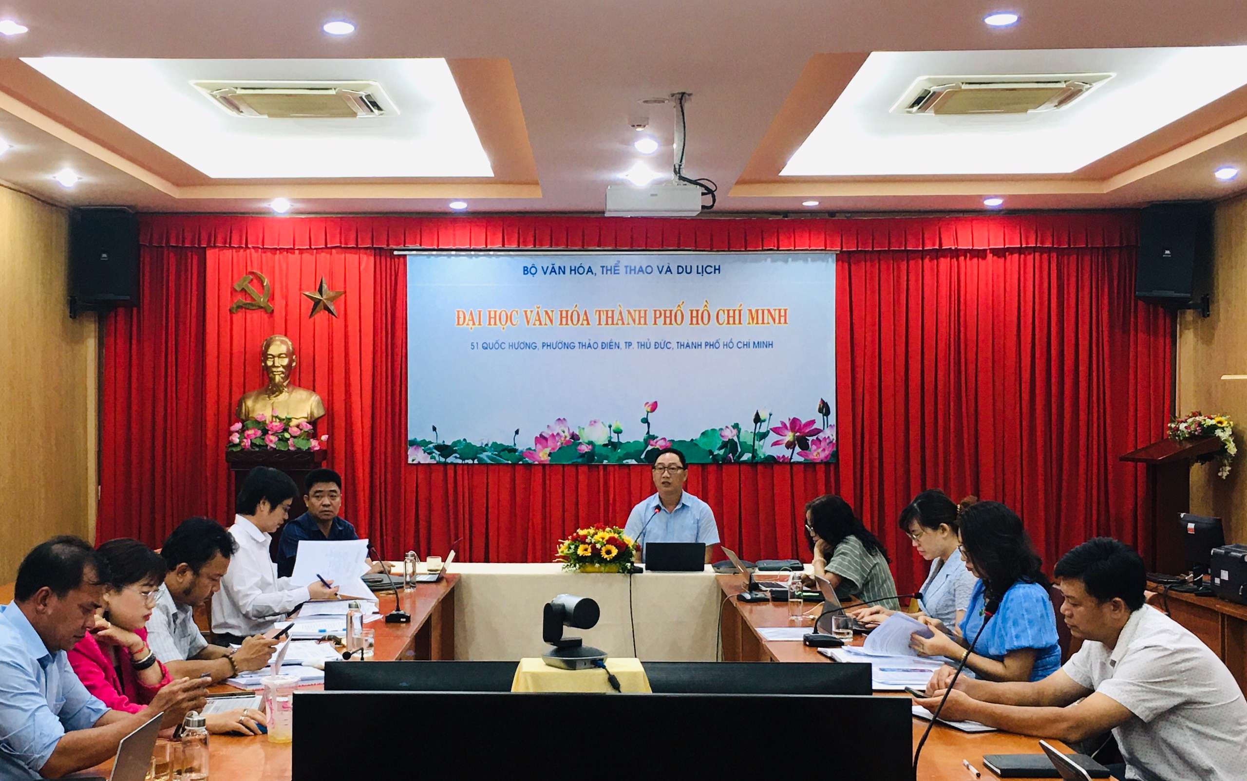 Hội nghị Đảng ủy Trường Đại học Văn hóa Thành phố Hồ Chí Minh mở rộng quý 1/2024